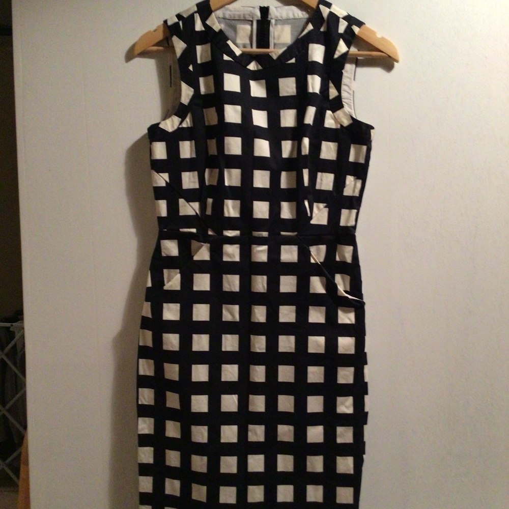 Kate Spade black and white checkered dress sz 4